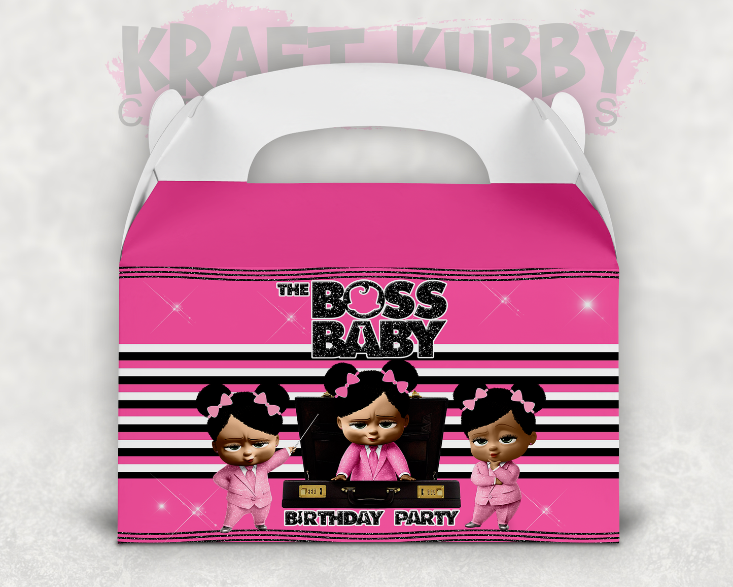 Party Treats Packages - 1 Dozen Treats Each - Boss Baby Girl