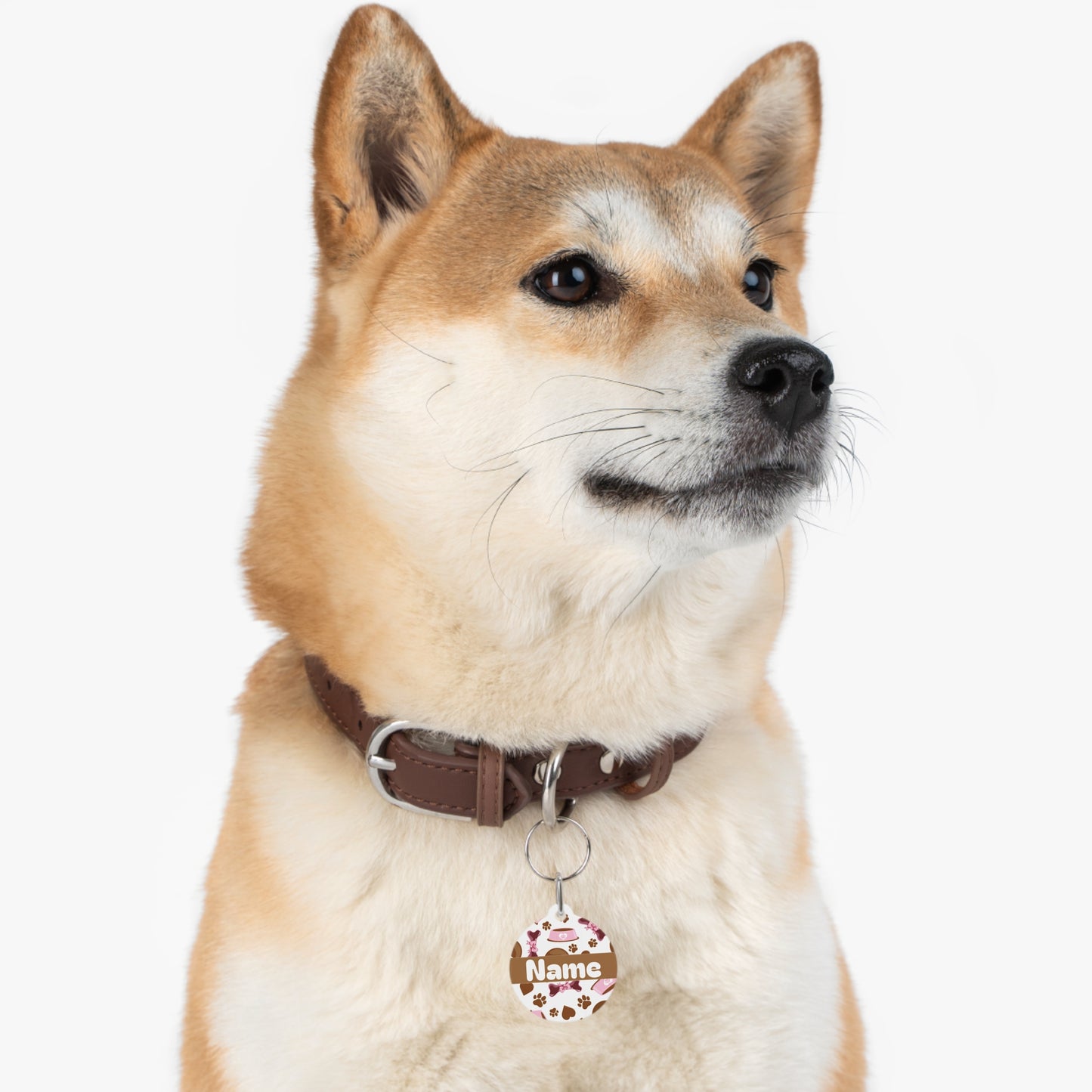 Pet Tag - Personalized Pet ID Tag - Round Tag - Lola