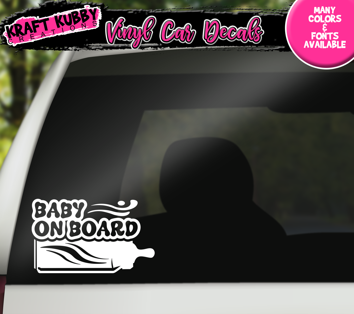 Vinyl Car Decal - Baby on Board