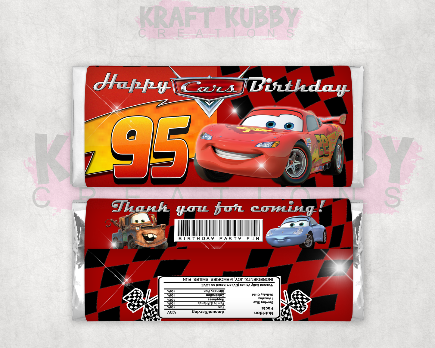 Party Treats Packages - 1 Dozen Treats Each - Cars