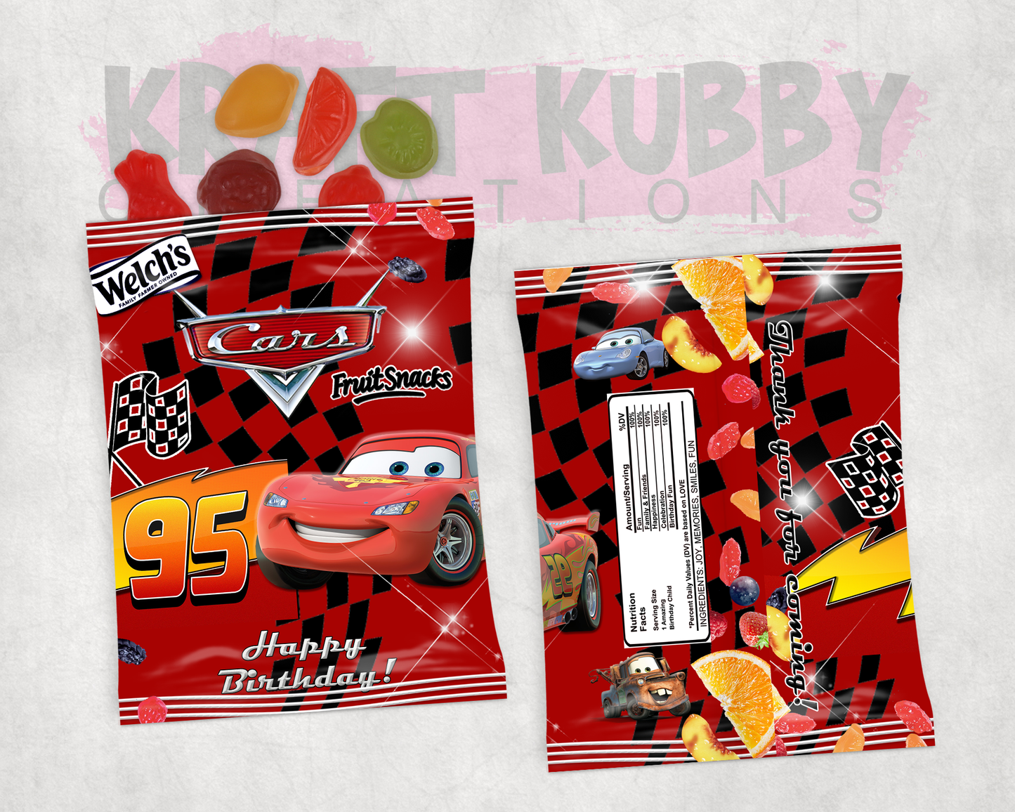 Party Treats Packages - 1 Dozen Treats Each - Cars