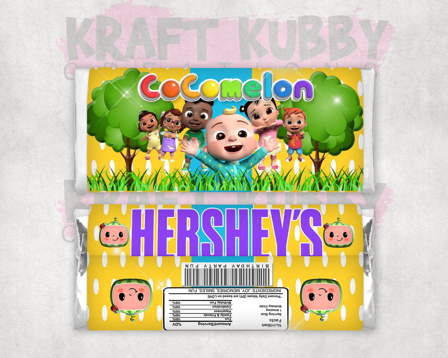 Party Treats Packages - 1 Dozen Treats Each - Cocomelon
