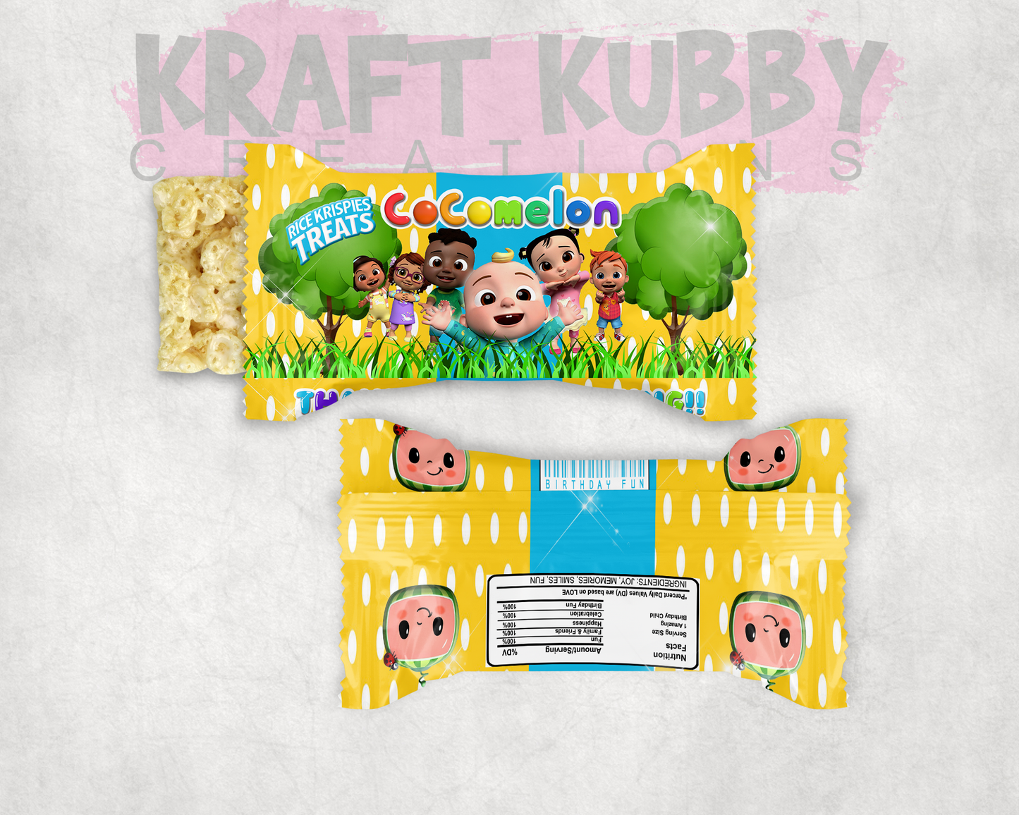 Party Treats Packages - 1 Dozen Treats Each - Cocomelon