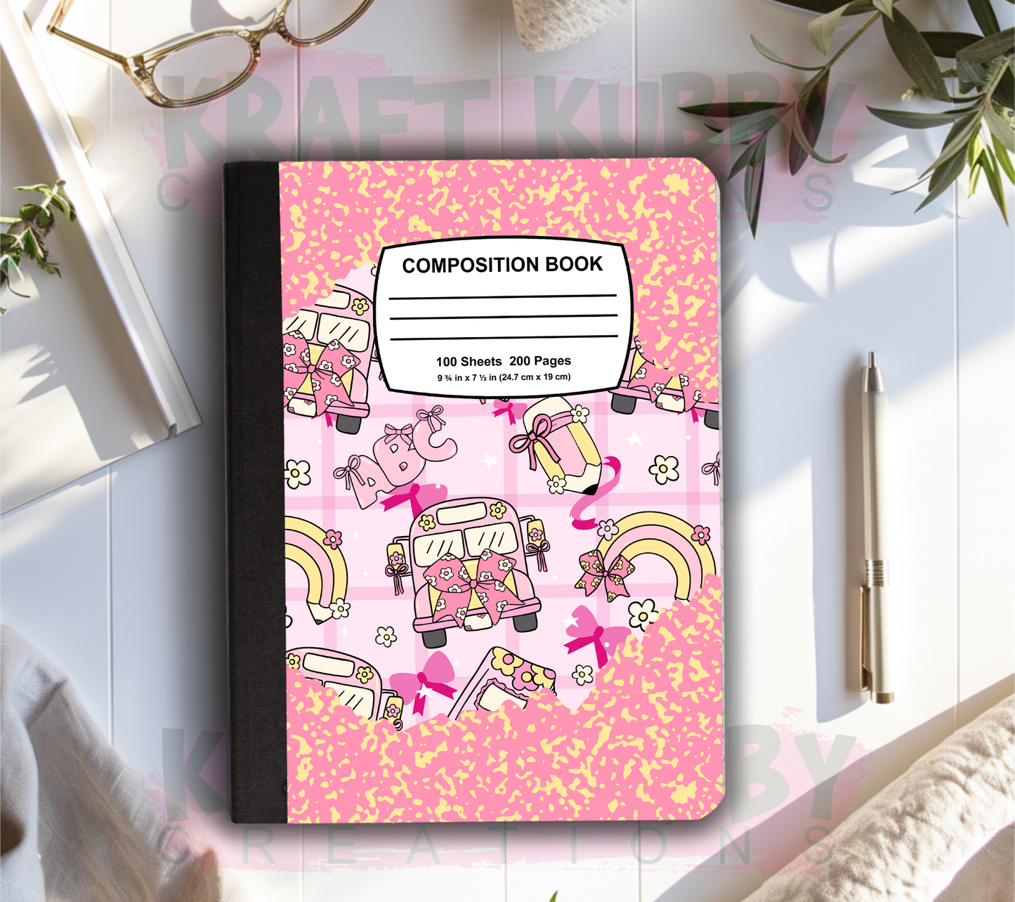 Composition Notebook Covers Templates Bundle #1