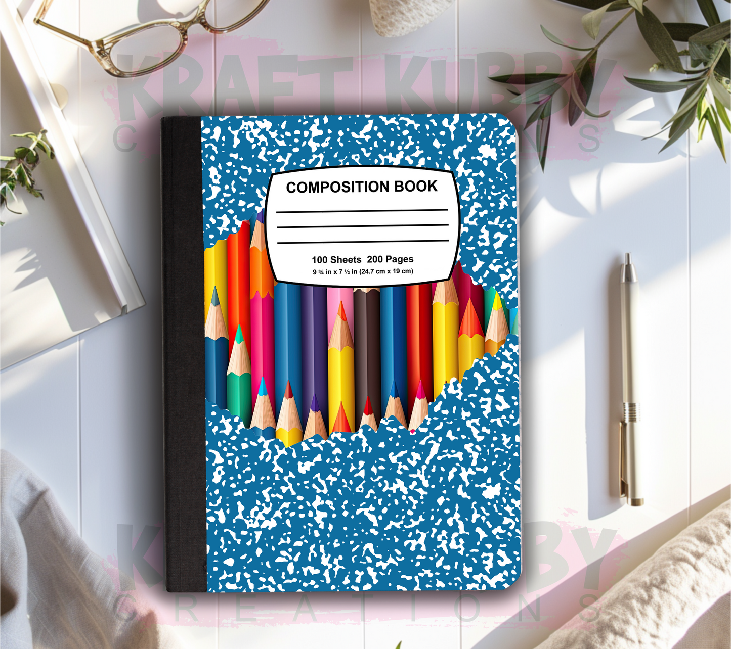 Composition Notebook Covers Templates Bundle #1