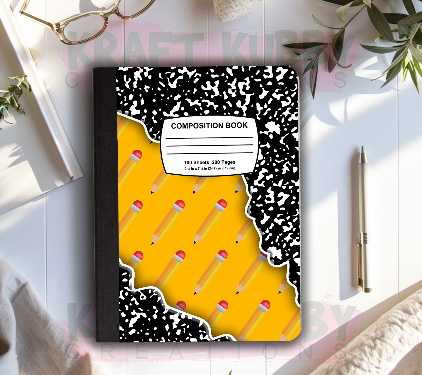 Composition Notebook Covers Templates Bundle #1