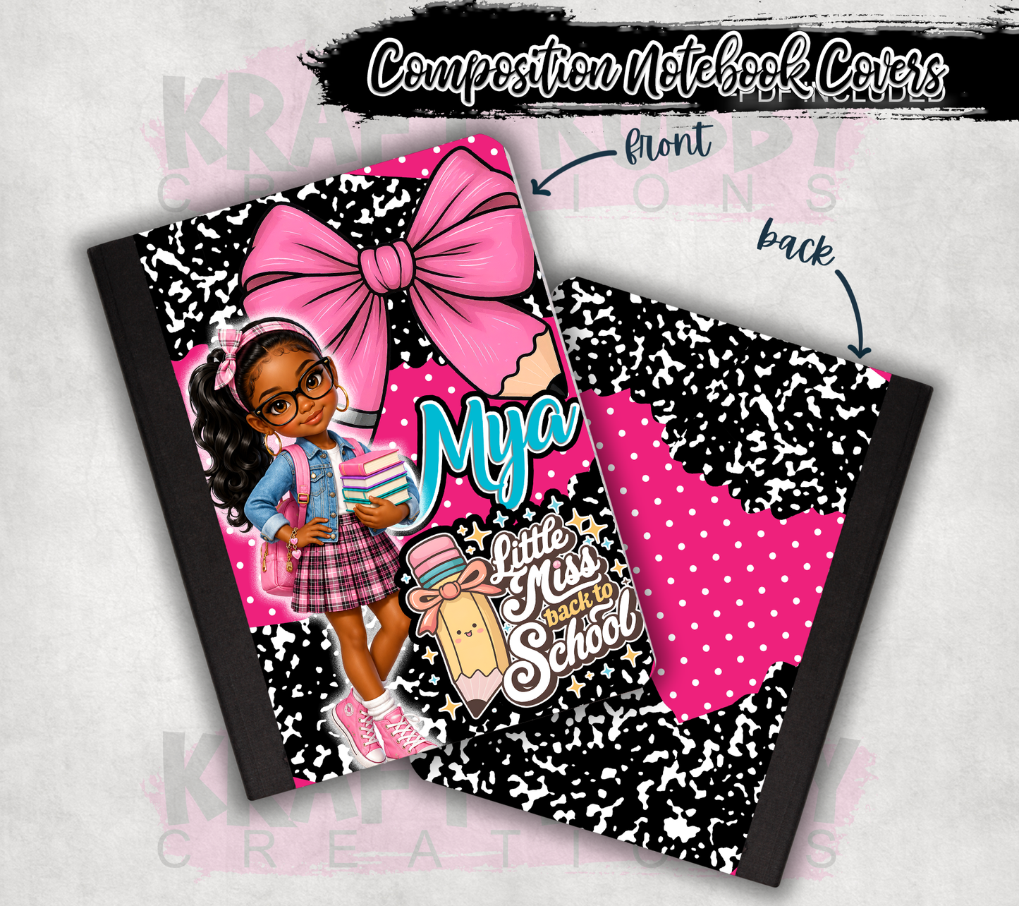 Custom Composition Books - Book and Custom Labels Included