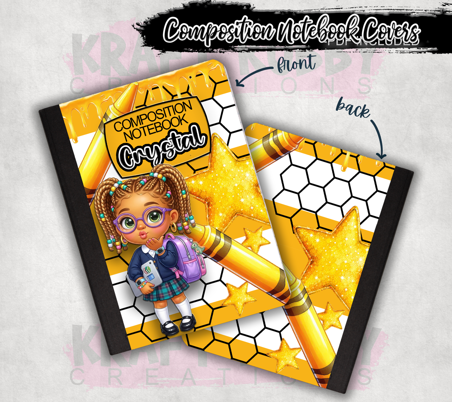 Custom Composition Books - Book and Custom Labels Included