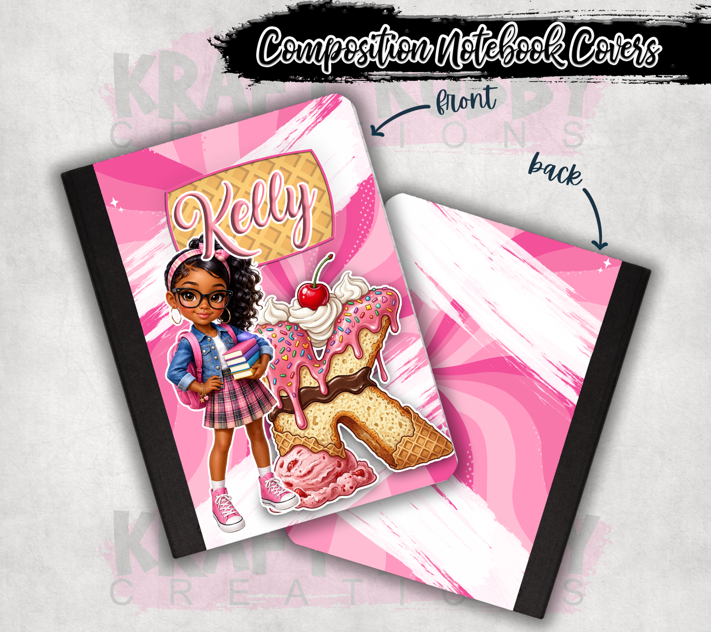 Custom Composition Books - Book and Custom Labels Included