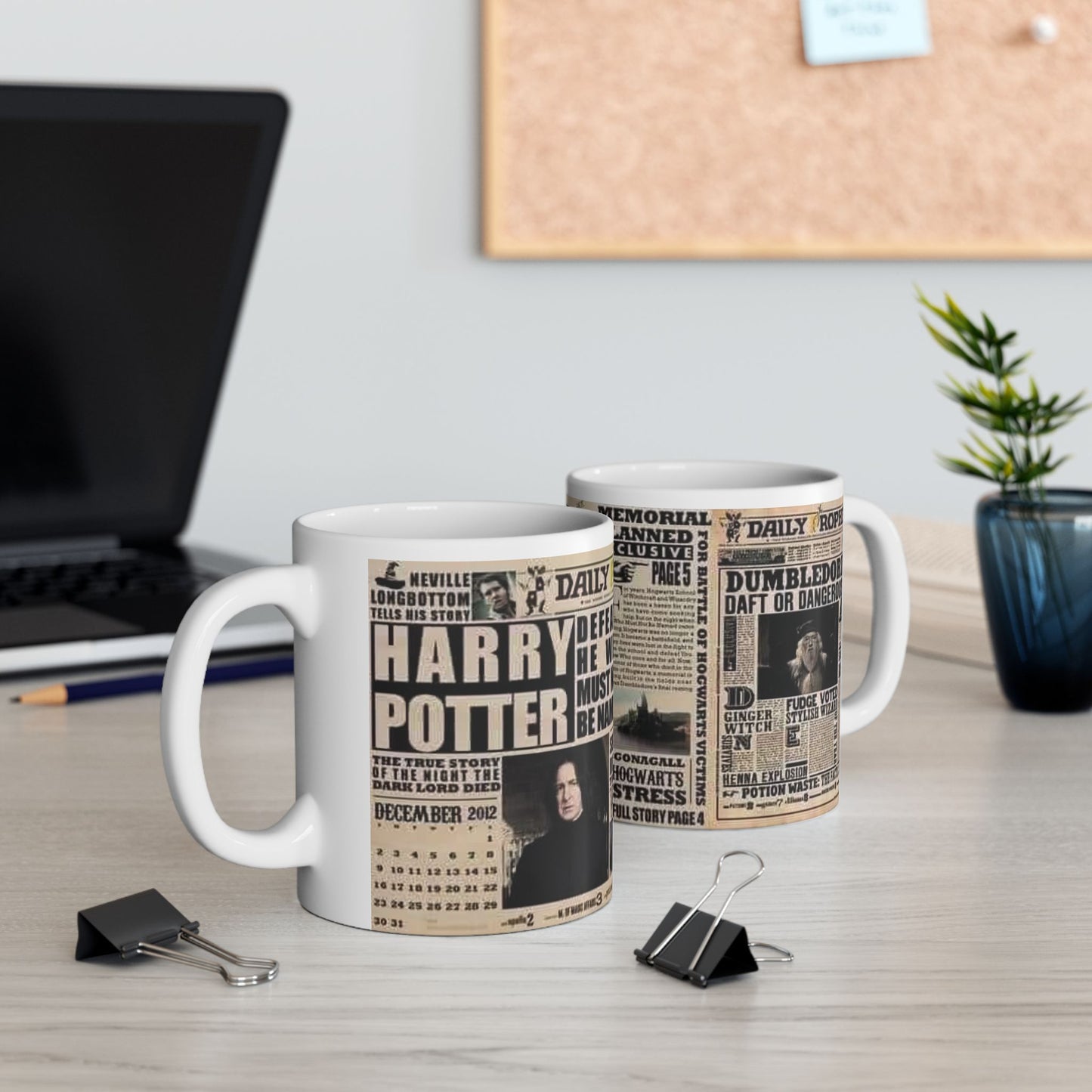 Mug - 11 oz or 15 oz | Sublimation | Harry Potter Newspaper