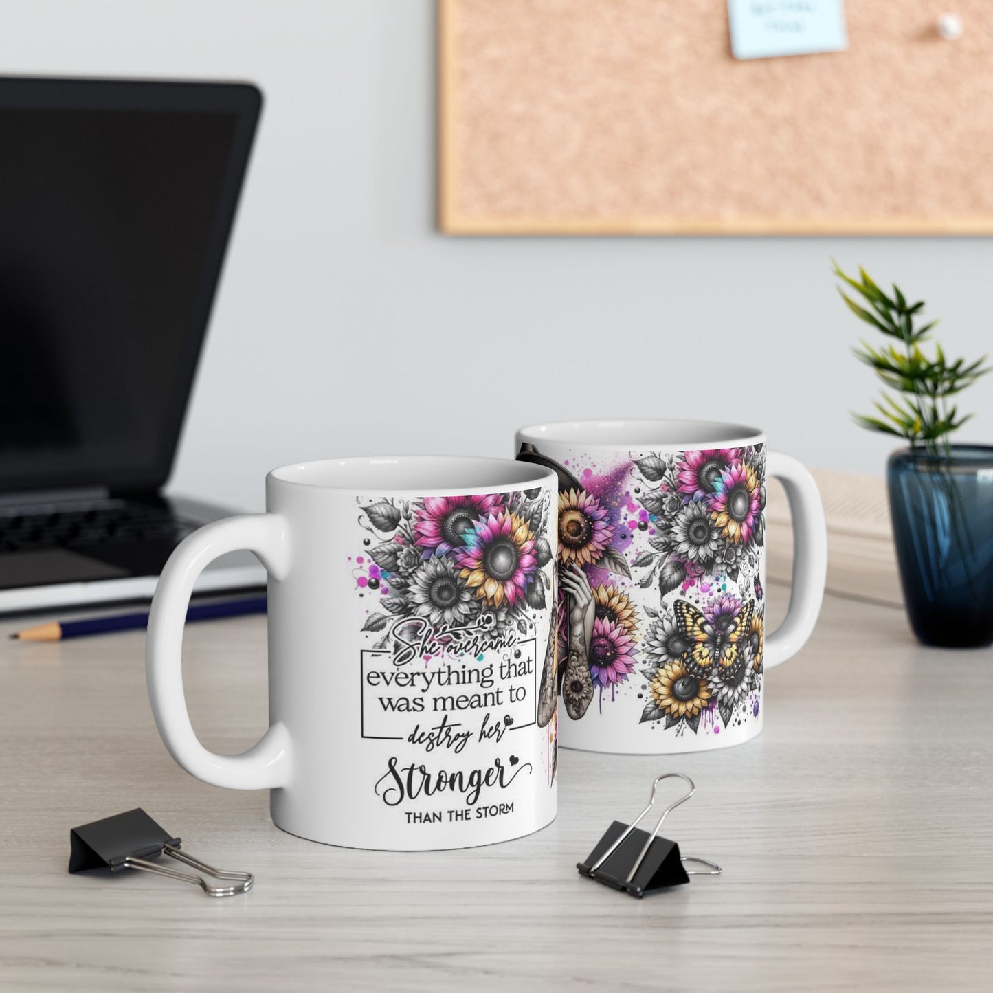 Mug - 11 oz or 15 oz | Sublimation | Stronger Than The Storm