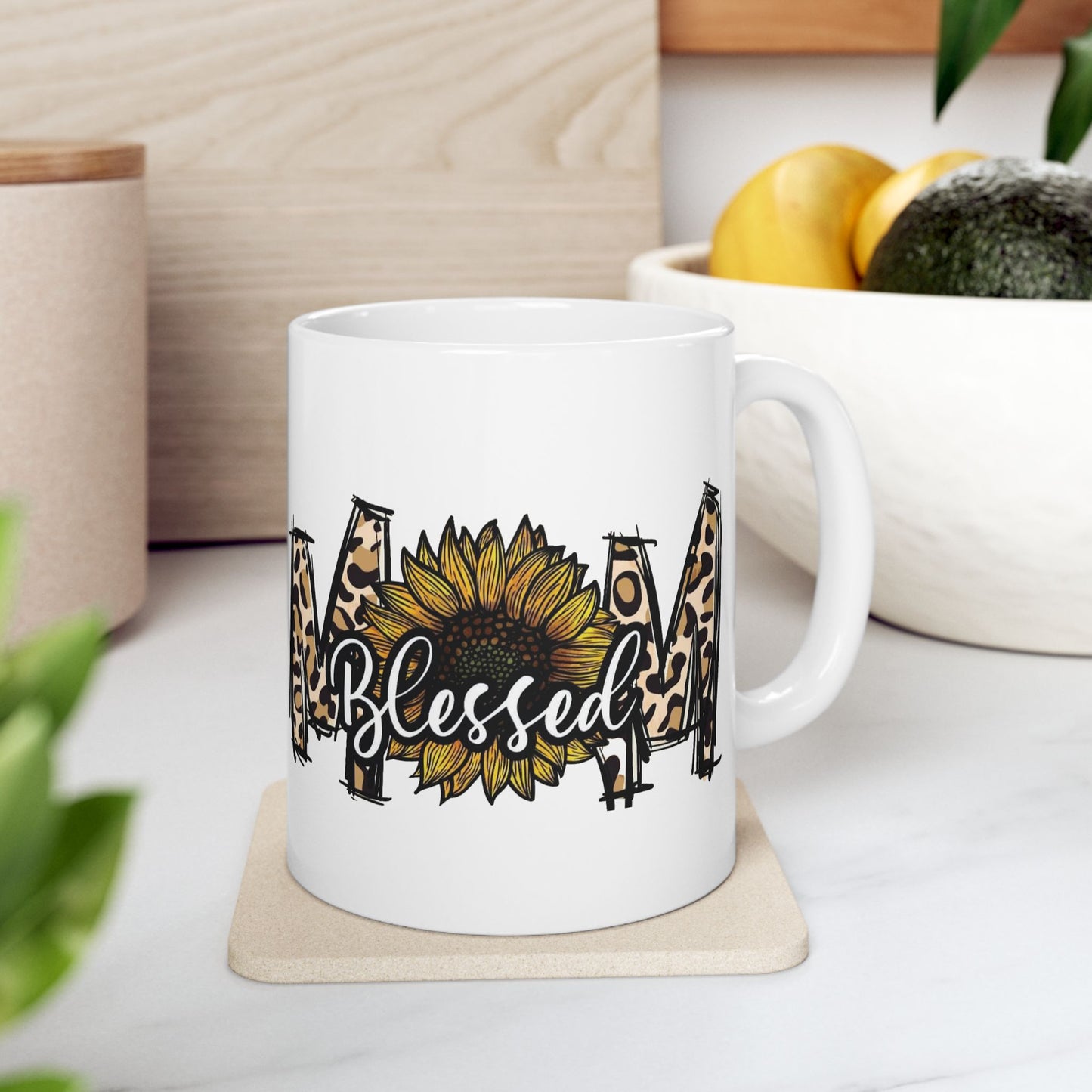 Mug - 11 oz or 15 oz | Sublimation | Mom Blessed