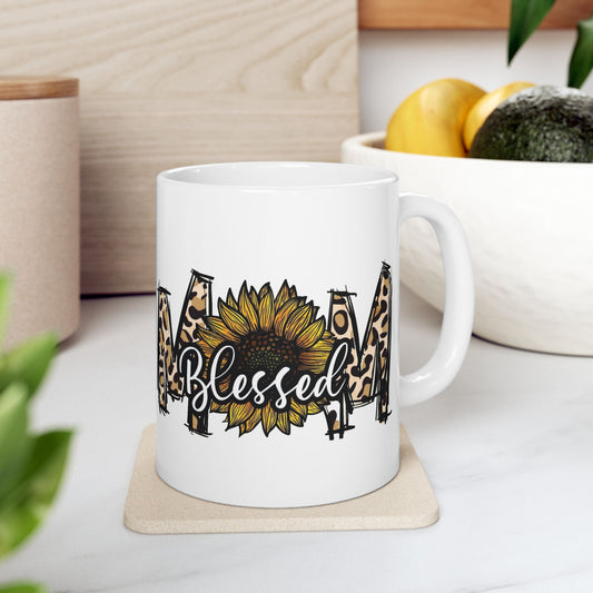 Mug - 11 oz or 15 oz | Sublimation | Mom Blessed