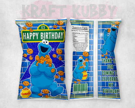Party Treats Packages - 1 Dozen Treats Each - Cookie Monster