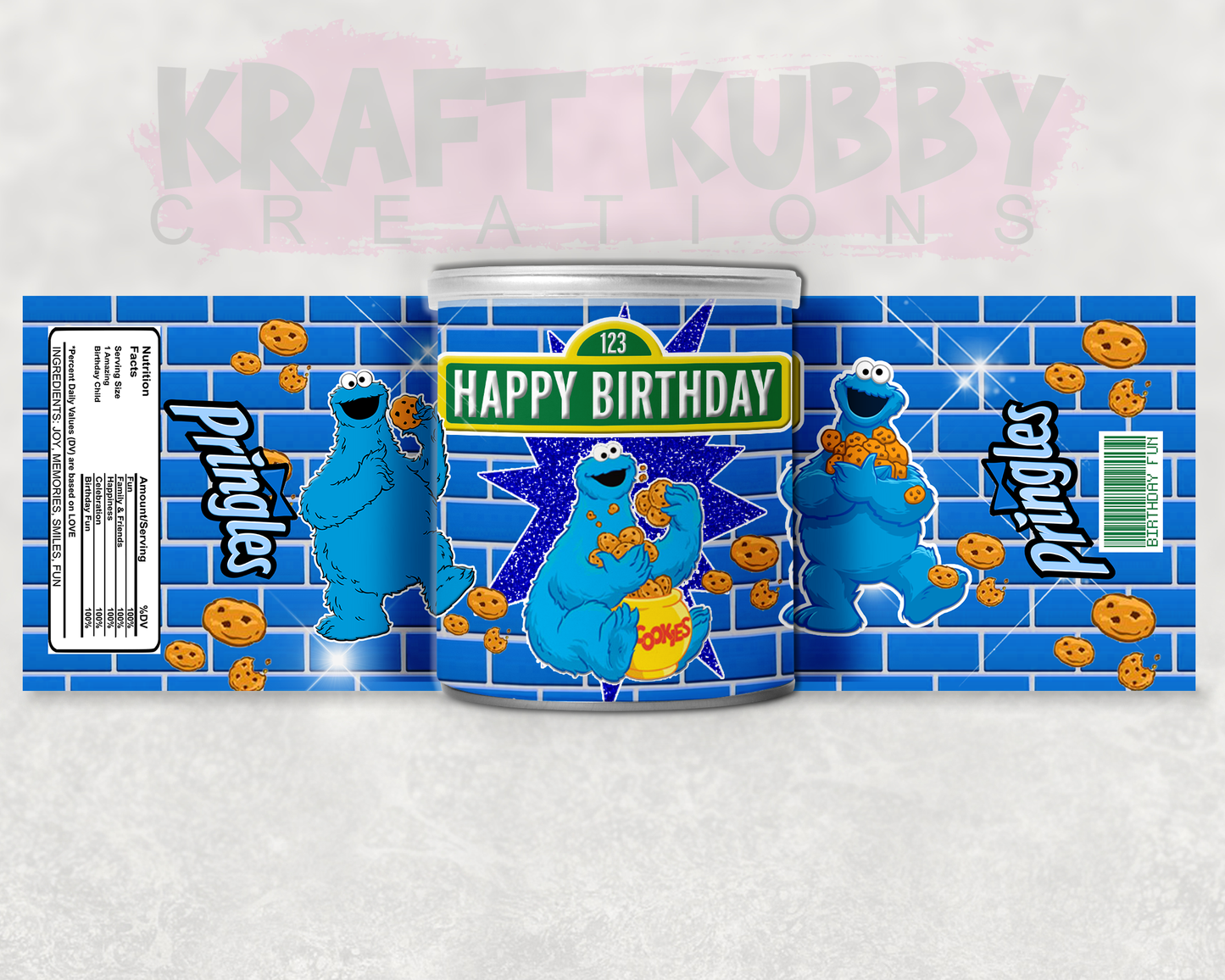 Party Treats Packages - 1 Dozen Treats Each - Cookie Monster