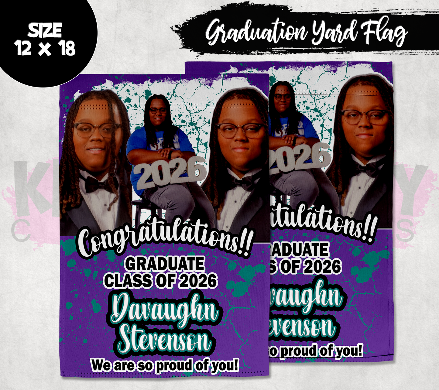 Graduation Garden Flag - Graduation Accessories - Custom Yard Flag