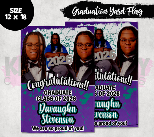 Graduation Garden Flag - Graduation Accessories - Custom Yard Flag