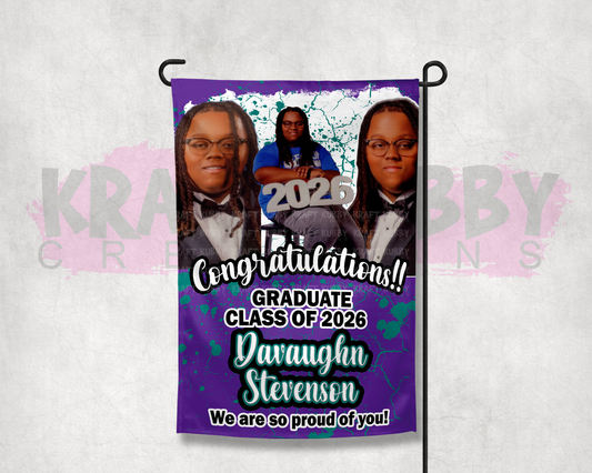 Garden Flag - Graduation Garden Flag - Yard Flag - Graduation Gift