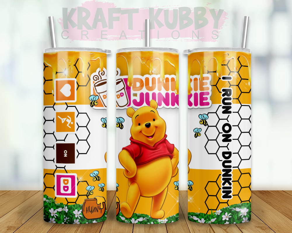 Tumbler - Dunkie Junkie - Winnie The Pooh