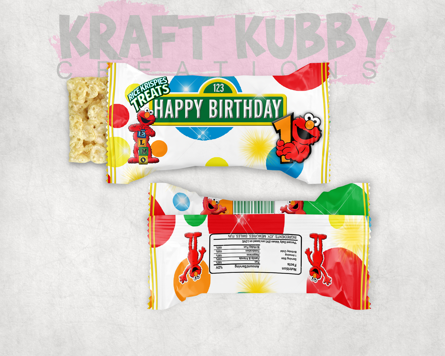 Party Treats Packages - 1 Dozen Treats Each - Elmo