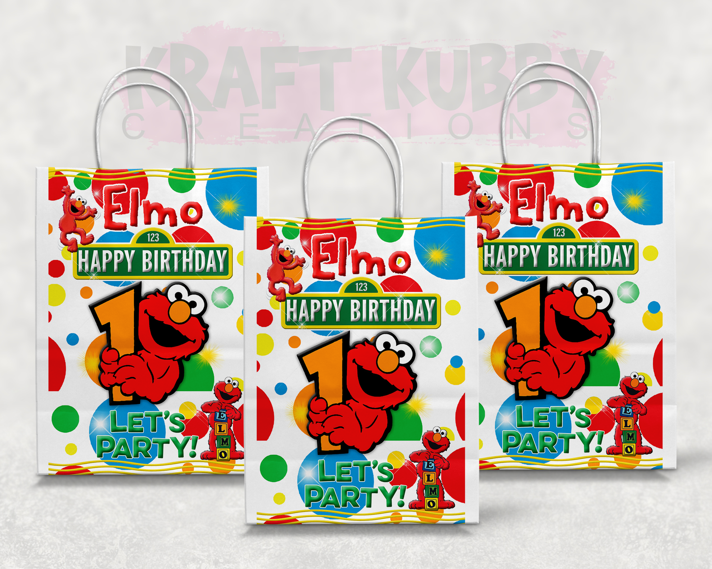 Party Treats Packages - 1 Dozen Treats Each - Elmo