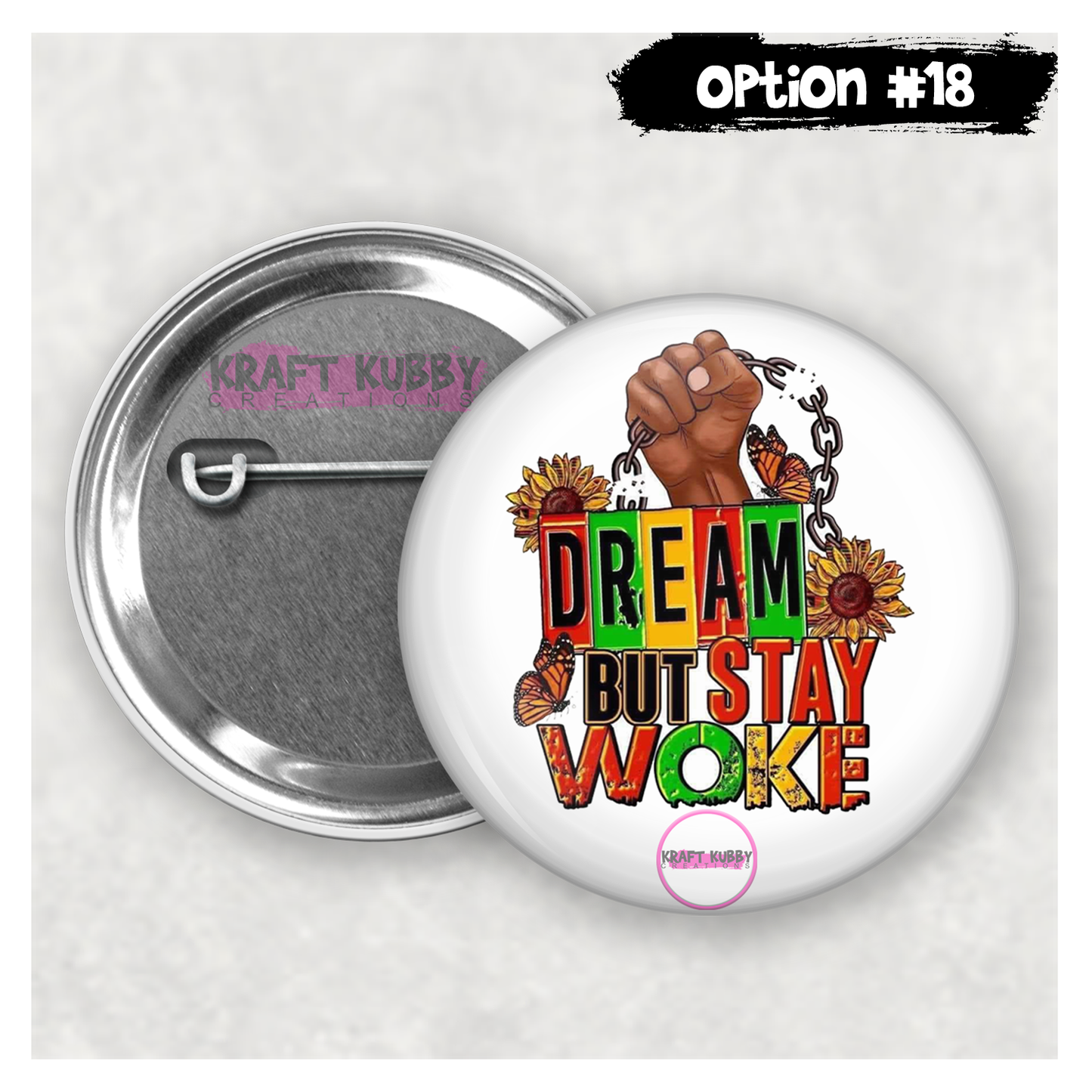Buttons - Pinback Buttons - Juneteenth - 21 Buttons to Choose From
