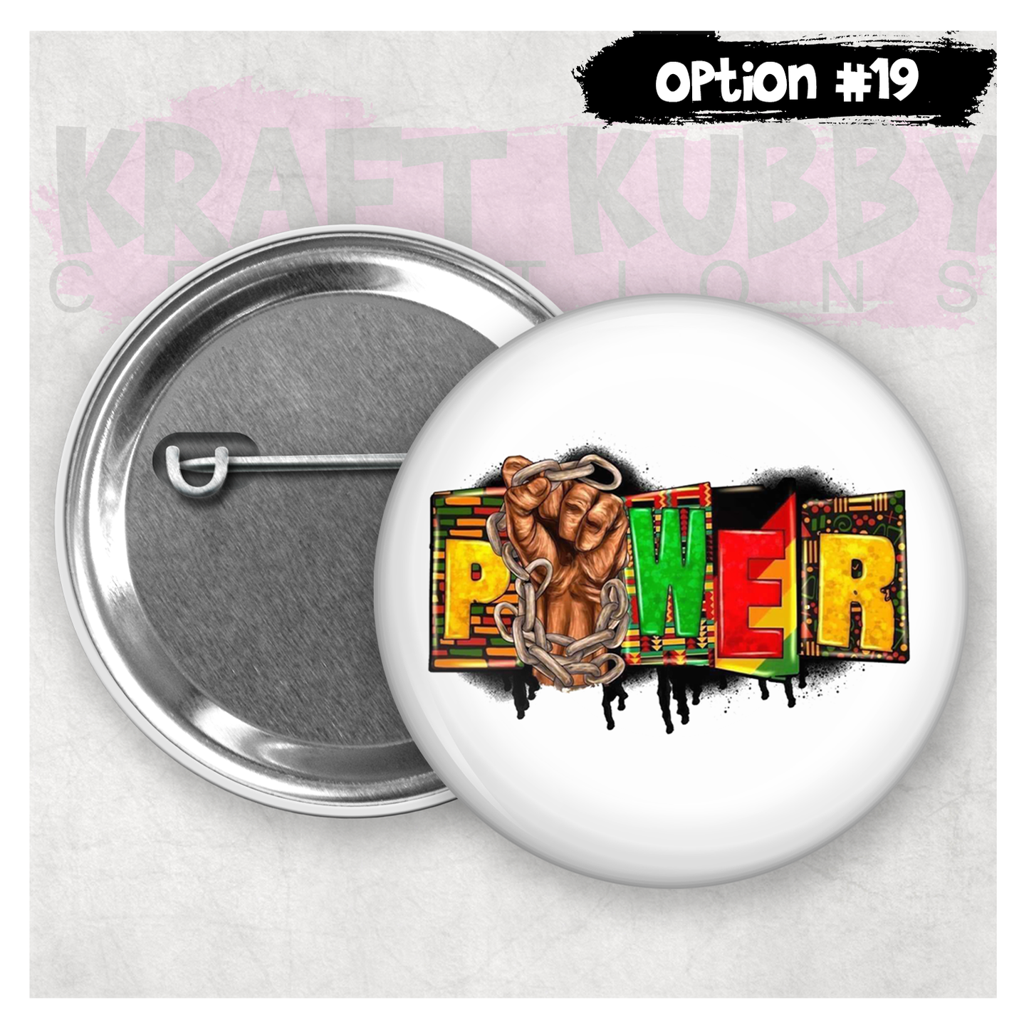Buttons - Pinback Buttons - Juneteenth - 21 Buttons to Choose From