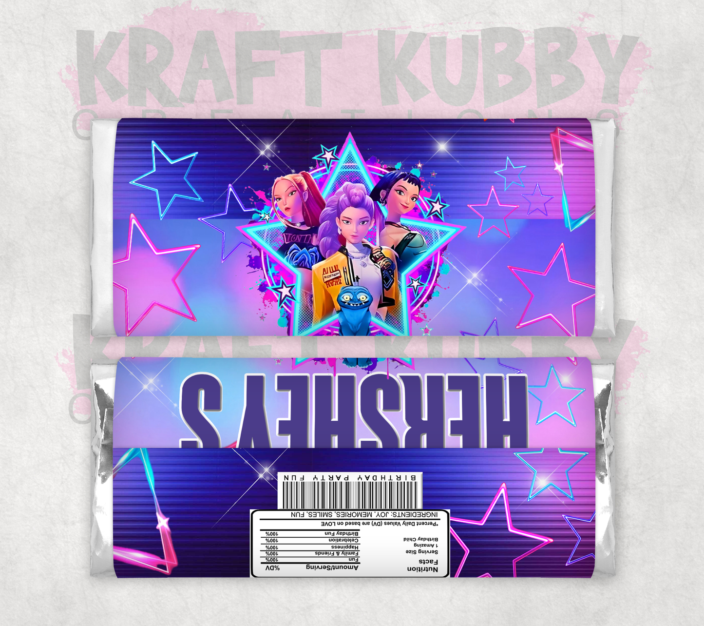 Party Treats Packages - 1 Dozen Treats Each - K-Pop Demon Hunters