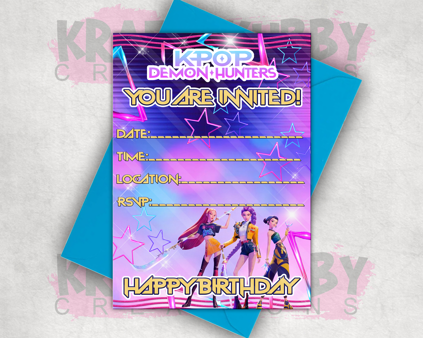 Party Treats Packages - 1 Dozen Treats Each - K-Pop Demon Hunters