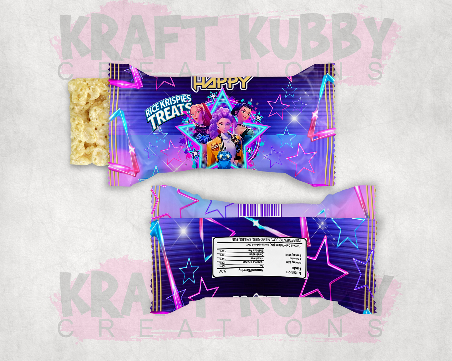 Party Treats Packages - 1 Dozen Treats Each - K-Pop Demon Hunters