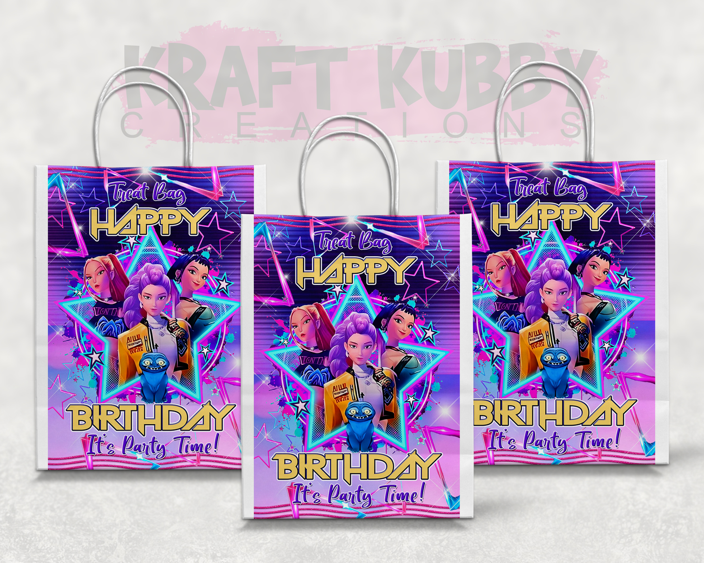 Party Treats Packages - 1 Dozen Treats Each - K-Pop Demon Hunters