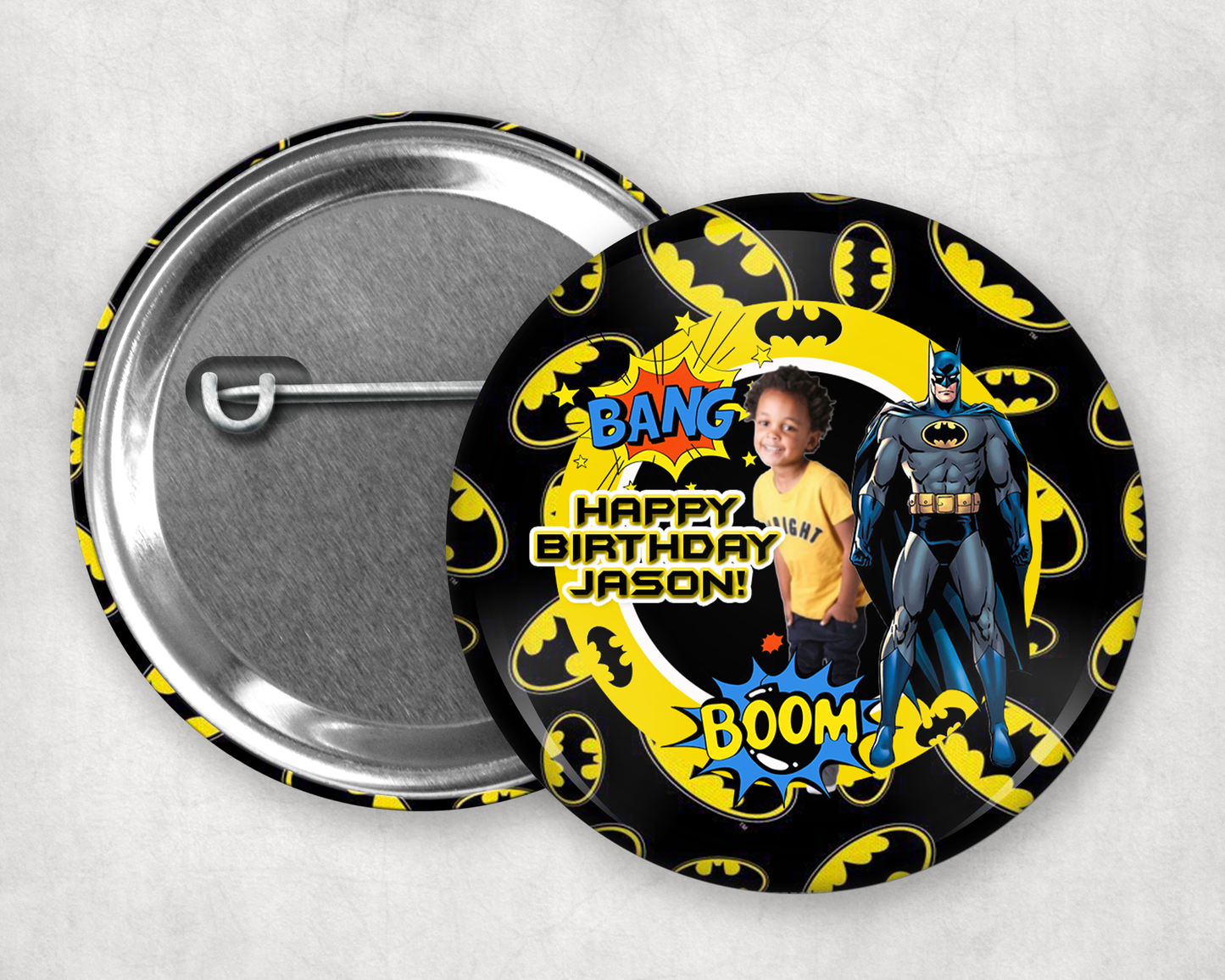 Buttons - Custom Kid's Birthday Buttons - Any Theme