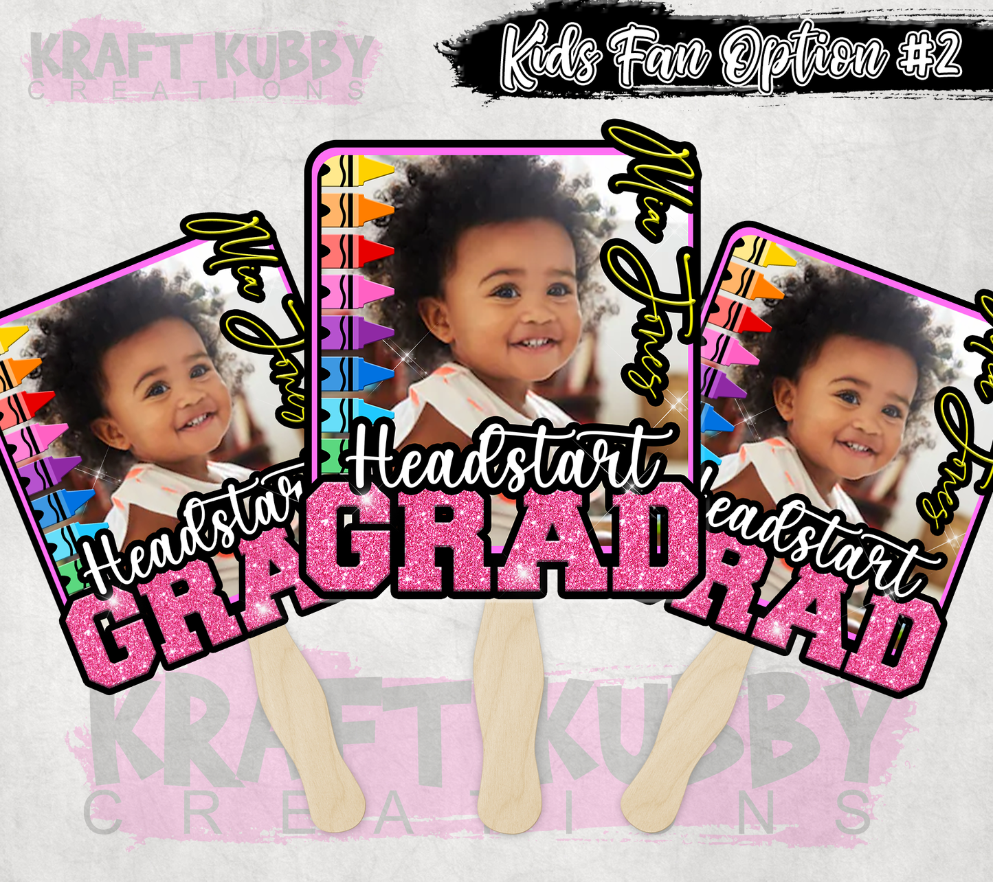 Graduation Fans - Graduation Day Accessories - Kid's Grad Fans