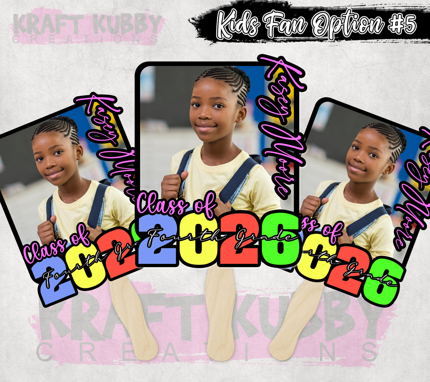 Graduation Fans - Graduation Day Accessories - Kid's Grad Fans