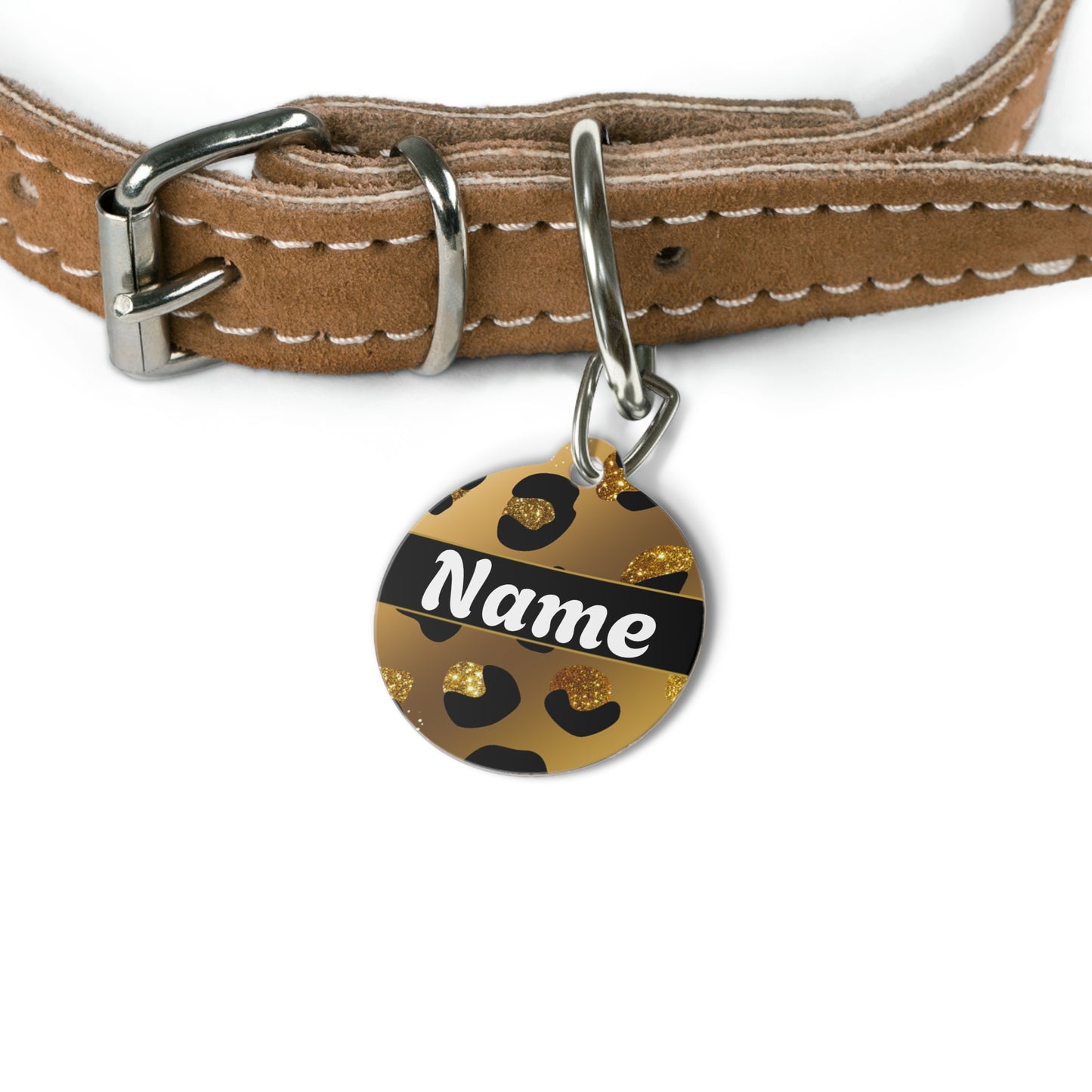 Pet Tag - Personalized Pet ID Tag - Round Tag - Bandit