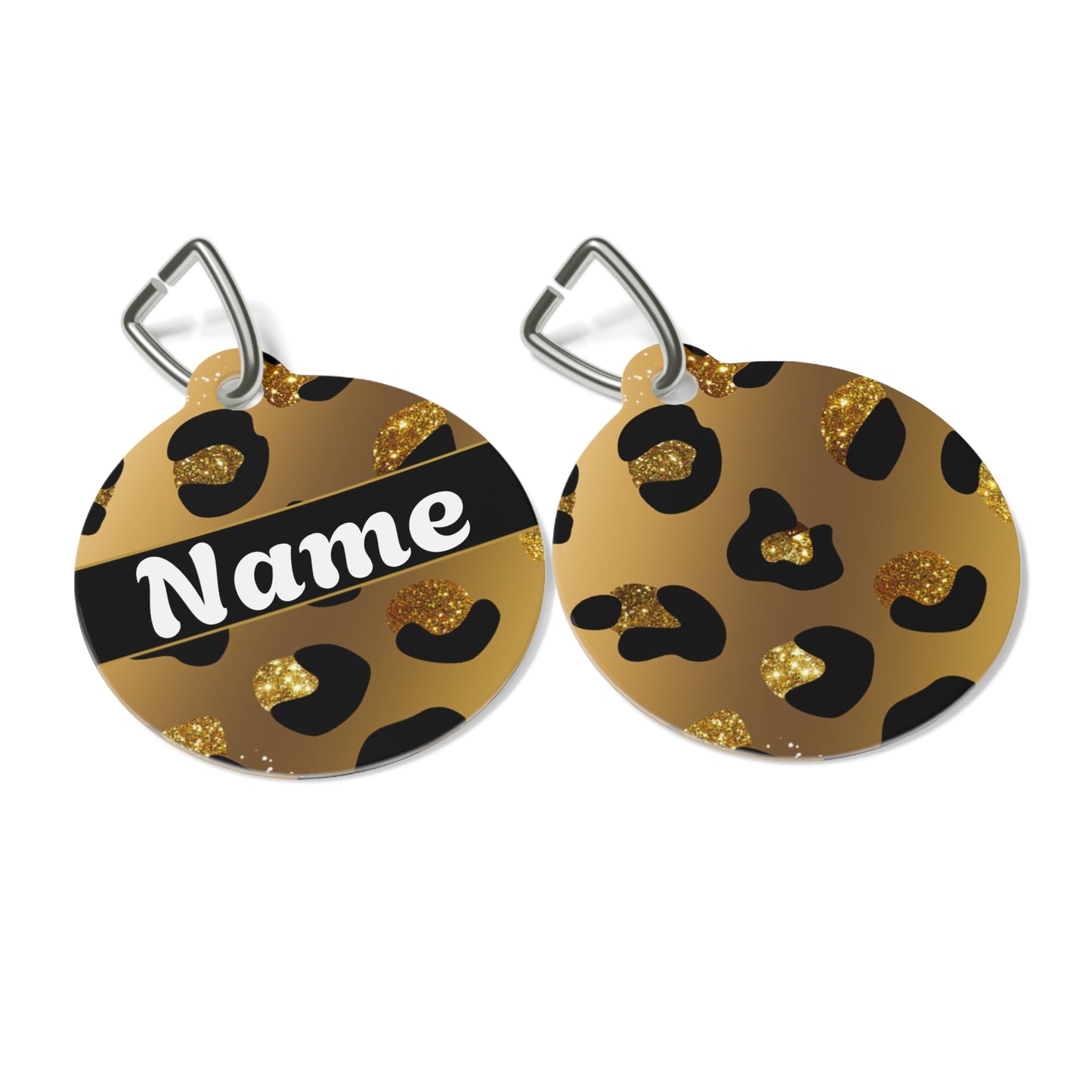 Pet Tag - Personalized Pet ID Tag - Round Tag - Bandit