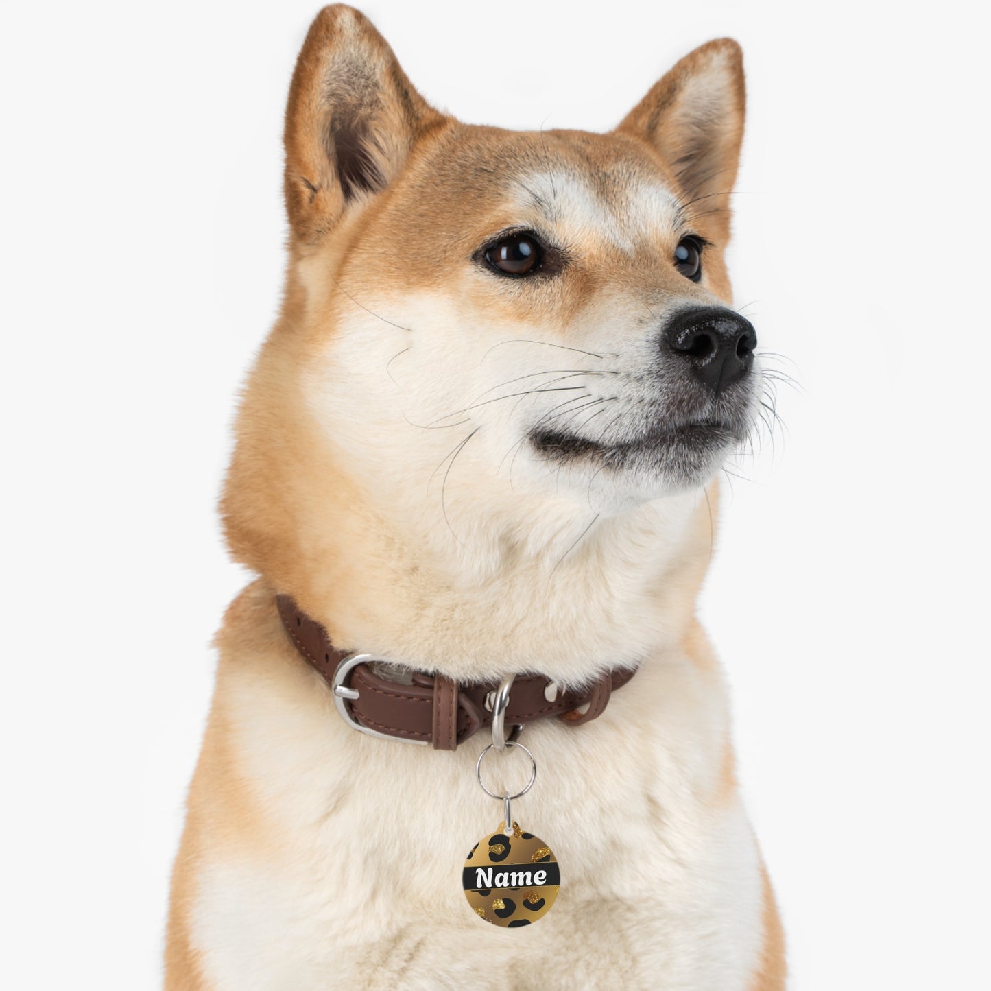 Pet Tag - Personalized Pet ID Tag - Round Tag - Bandit