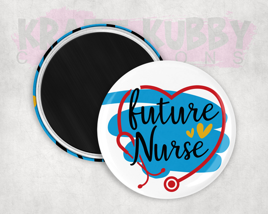 Magnets - Round Magnets - 2.25 inch - Future Nurse