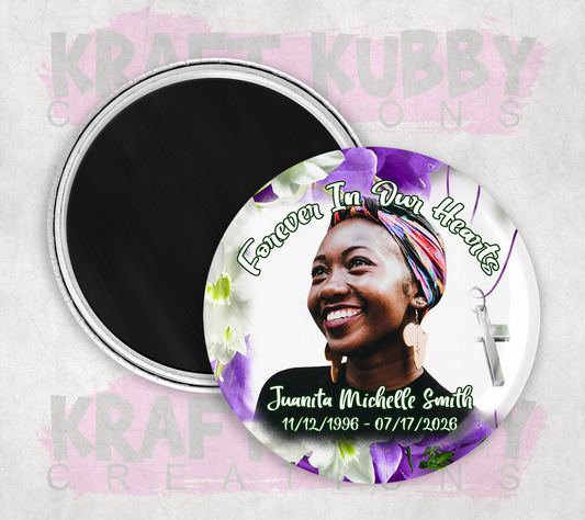 Memorial/Funeral Magnets - (1) Single Magnets