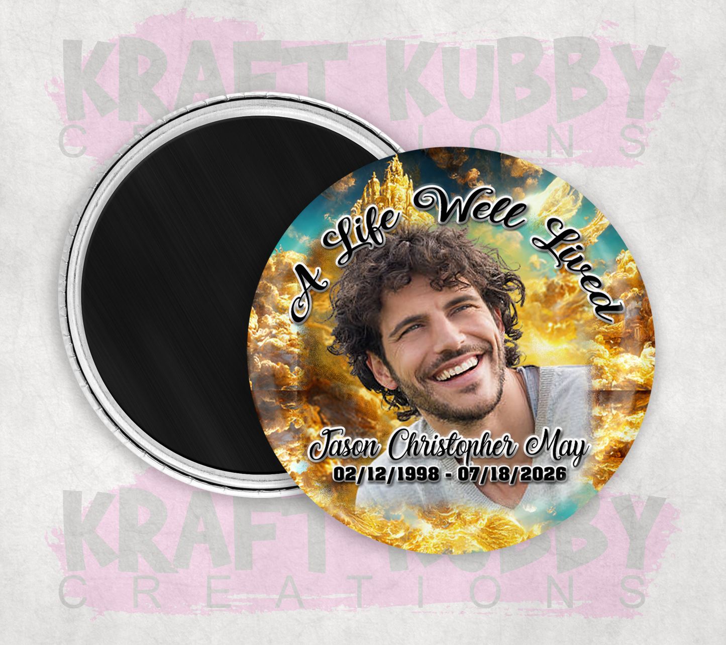 Memorial/Funeral Magnets - (1) Single Magnets