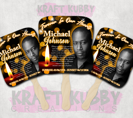 Fans - Memorial/Funeral Fans - 5 Fan Bundle