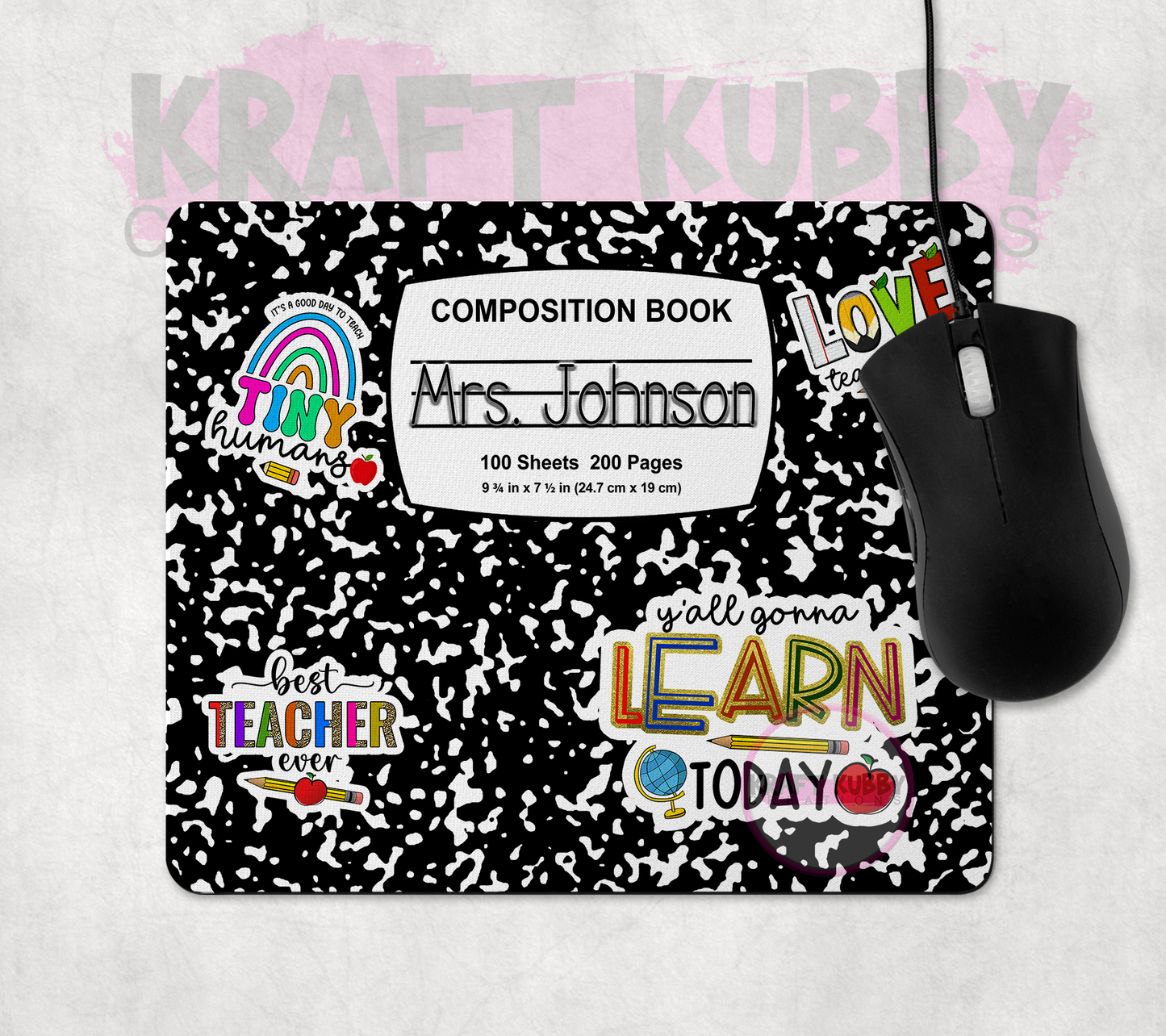 Mousepad - Teacher's Appreciation - Composition Notebook