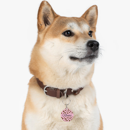 Pet Tag - Personalized Pet ID Tag - Round Tag - Spike