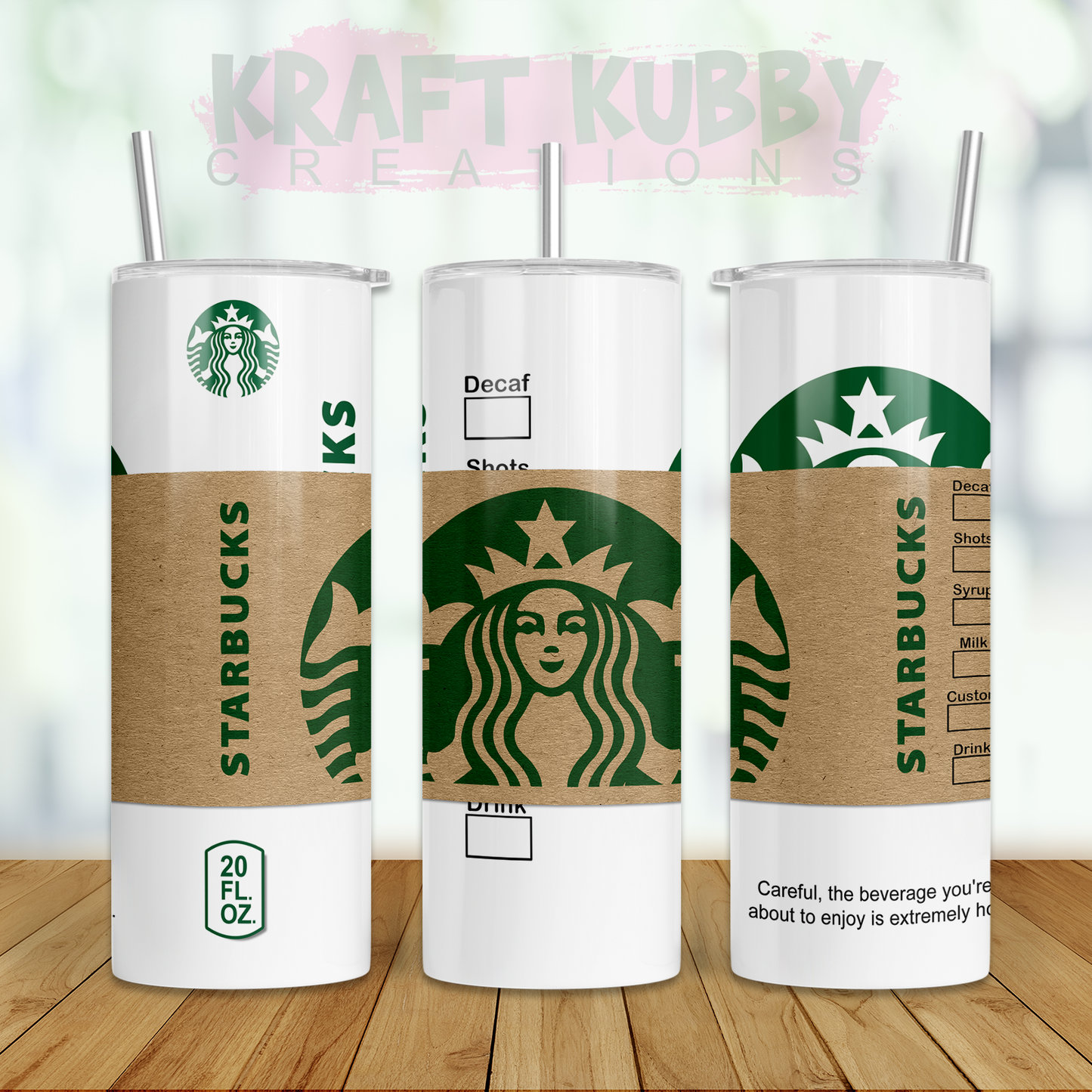 Tumbler - 20 oz - Sublimation - Starbucks
