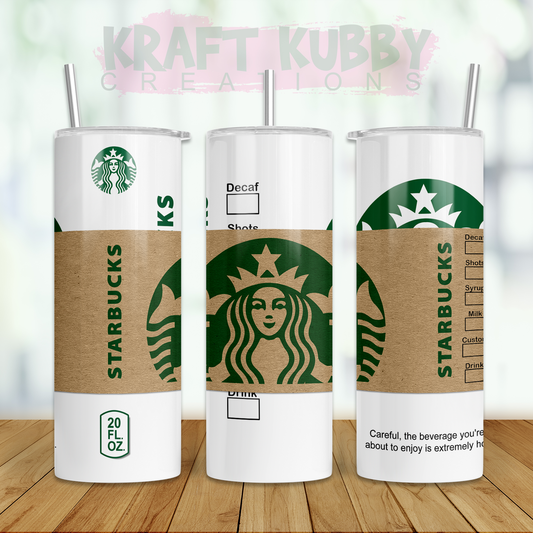Tumbler - 20 oz - Sublimation - Starbucks