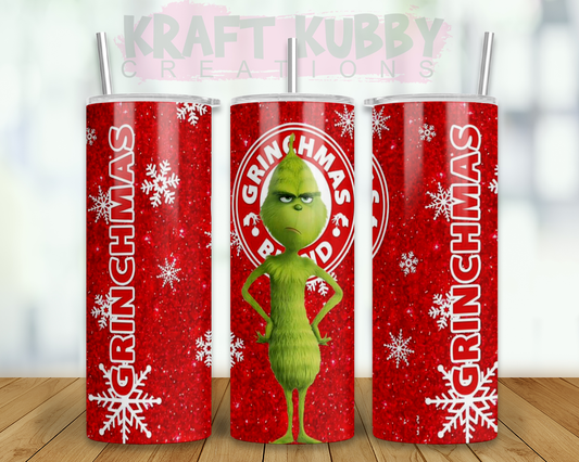 Tumbler - 20 oz - Christmas - Starbucks - Grinch