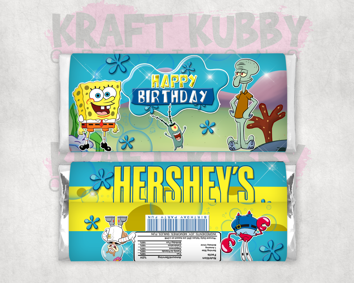 Party Treats Packages - 1 Dozen Treats Each - SpongeBob