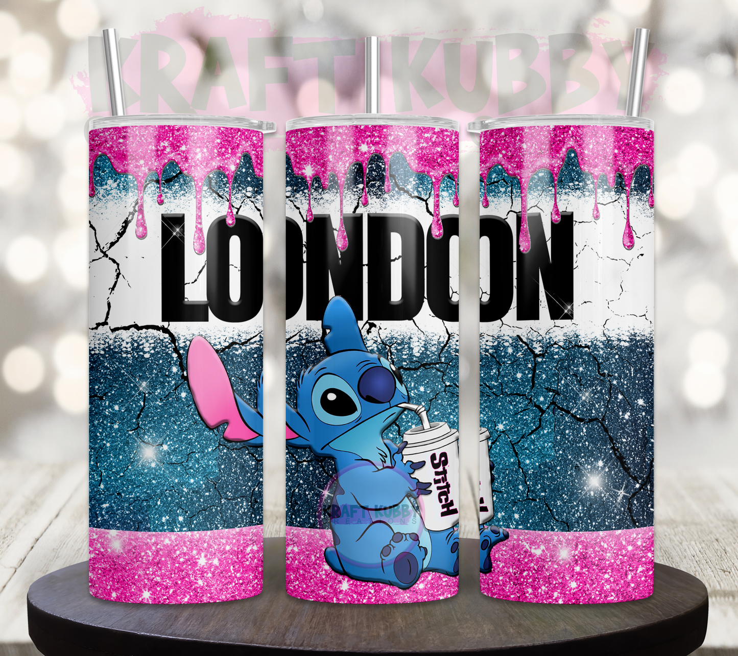Tumbler - 20 oz - Sublimation - Personalized - Stitch