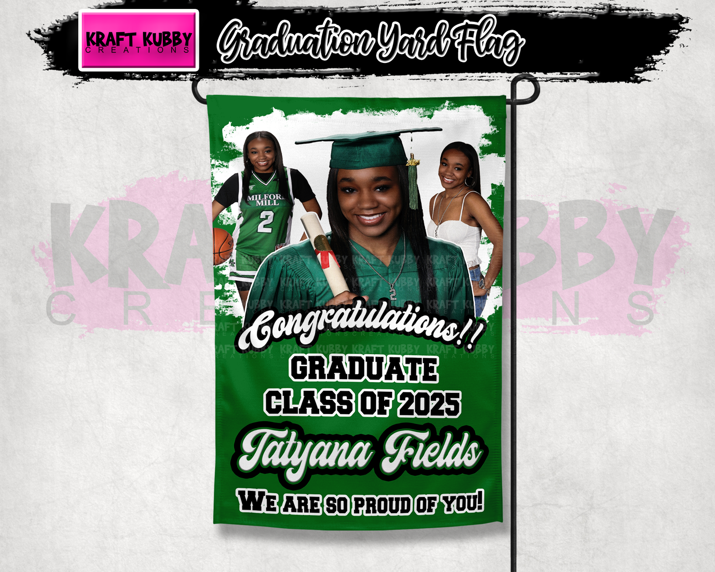 Garden Flag - Graduation Garden Flag - Yard Flag - Graduation Gift