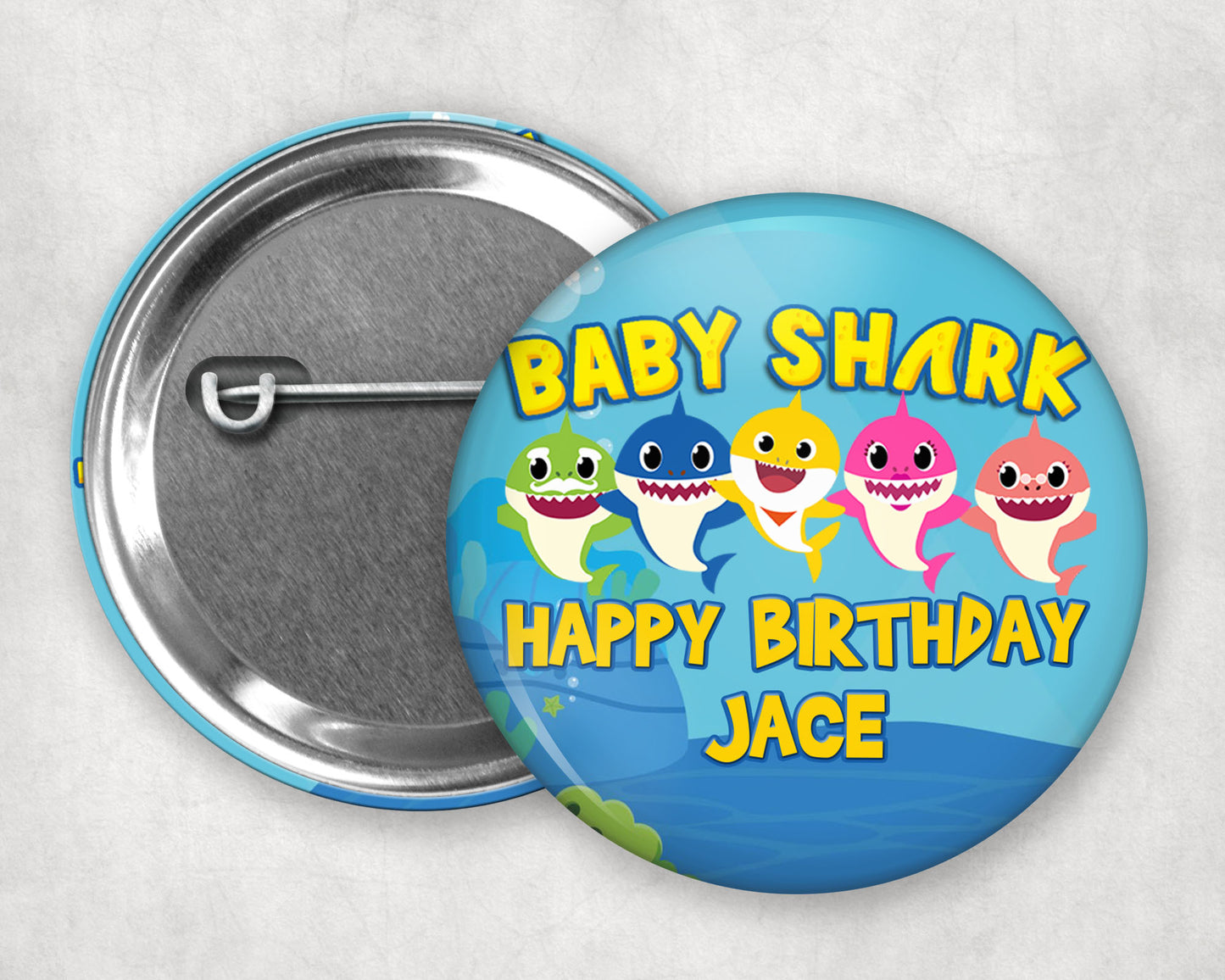 Buttons - Custom Kid's Birthday Buttons - Any Theme